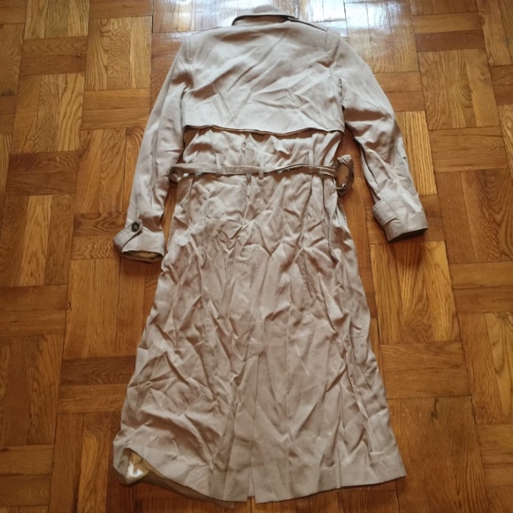 Pull&Bear special edition long cream tan trench coat - Picture 3 of 6